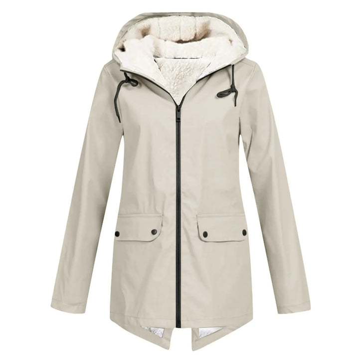 Anna Fleece-Lined Hooded Rain Jacket