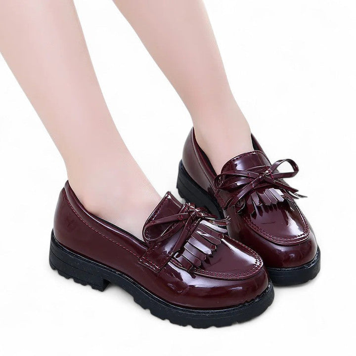 Mass-Produced Patent Leather Moccasins