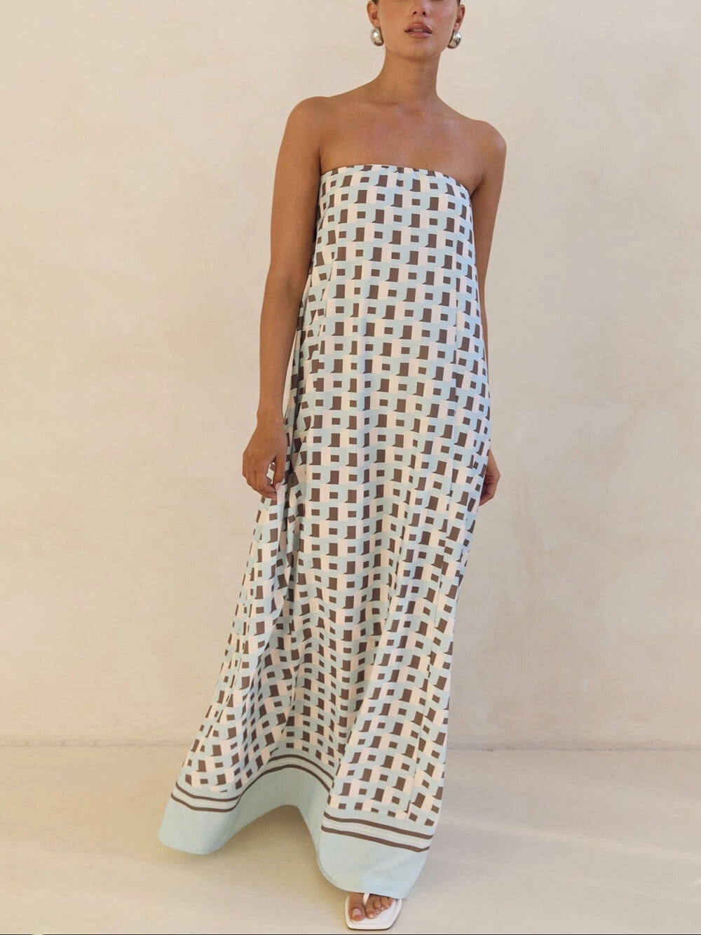Iris - Dress with Geometric Patterns