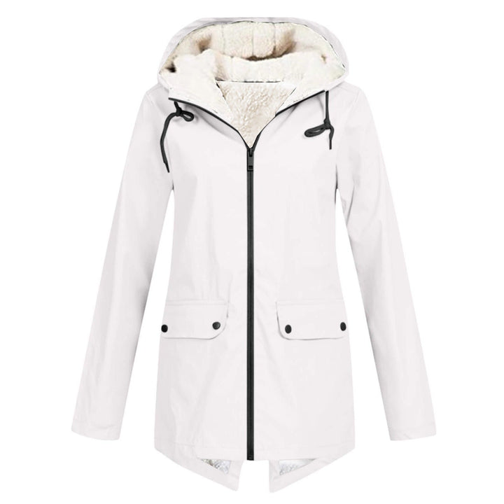 Anna Fleece-Lined Hooded Rain Jacket