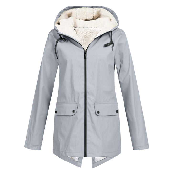 Anna Fleece-Lined Hooded Rain Jacket
