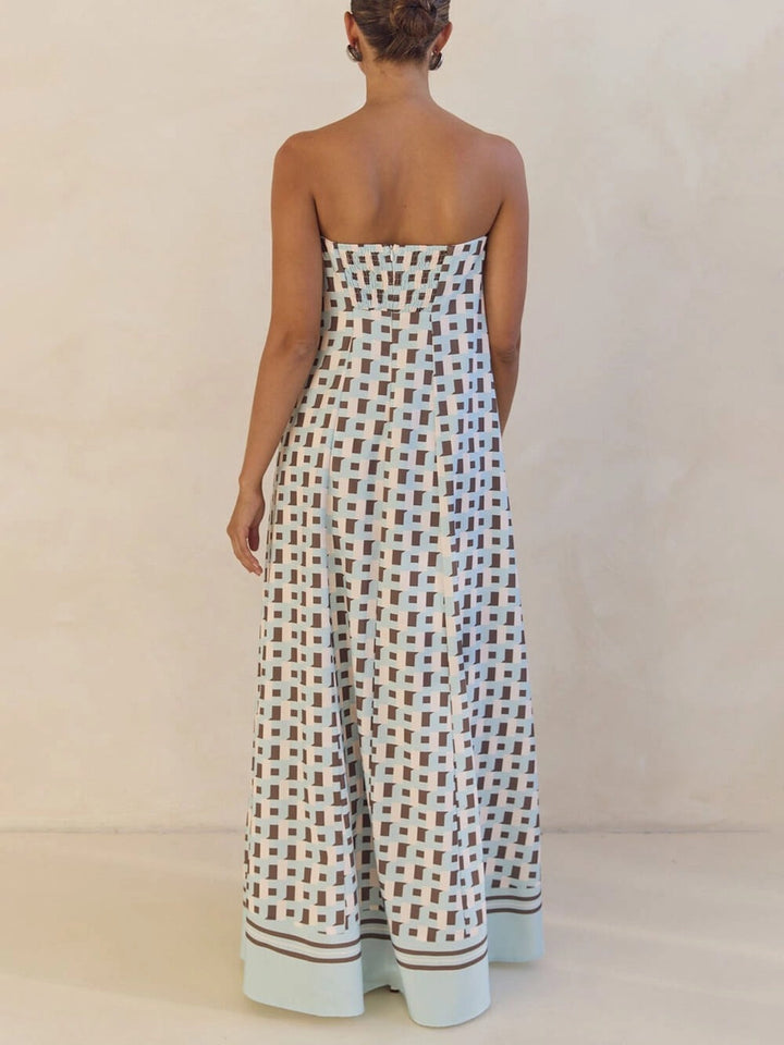 Iris - Dress with Geometric Patterns