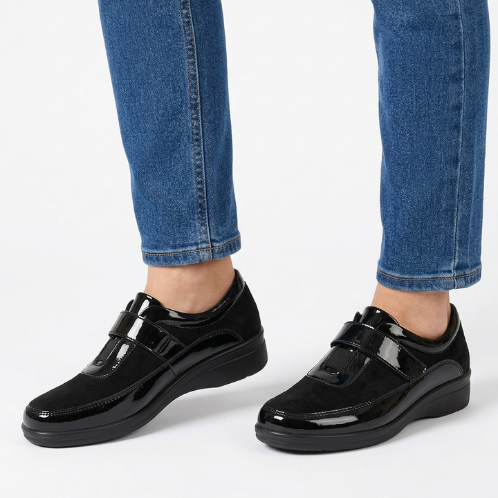 Velcro High Heel Moccasins