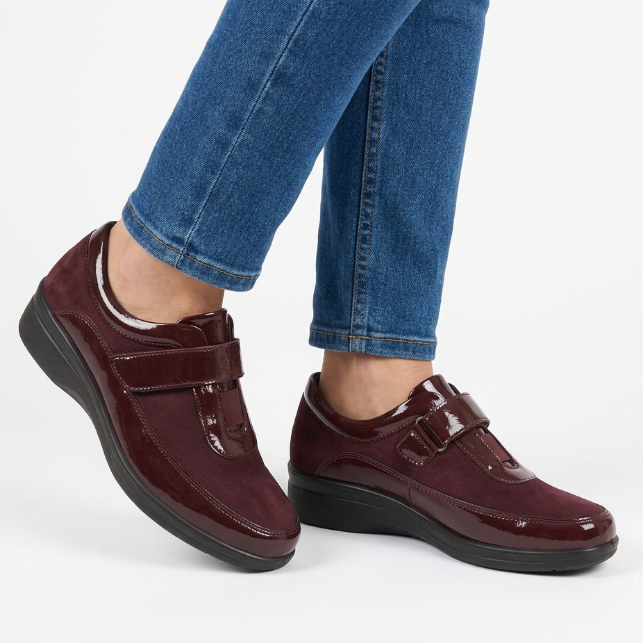 Velcro High Heel Moccasins