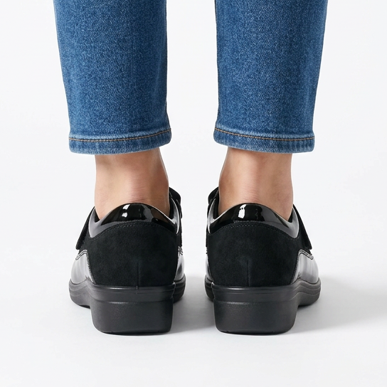 Velcro High Heel Moccasins