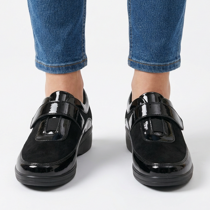 Velcro High Heel Moccasins