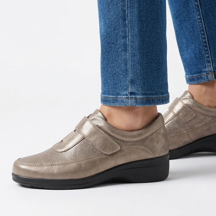 Velcro High Heel Moccasins