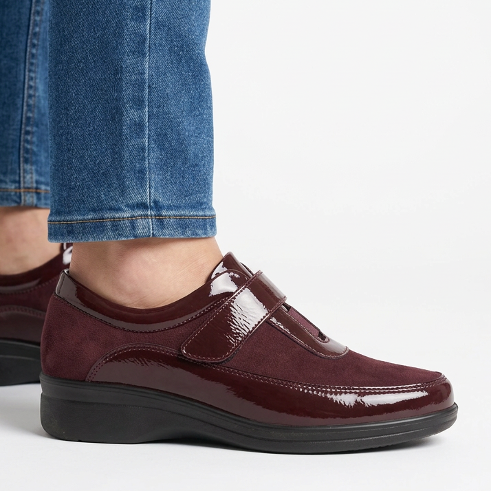 Velcro High Heel Moccasins