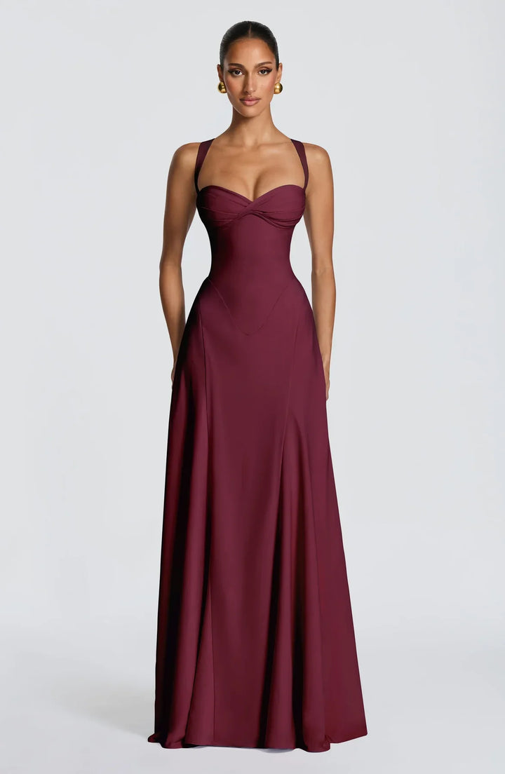 Frederika | Elegant Maxi Dress for Evening Wear