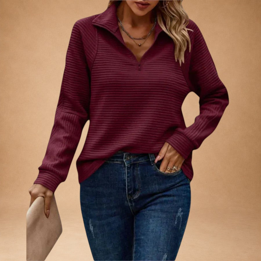 Vilja - Sweater with Half Zip