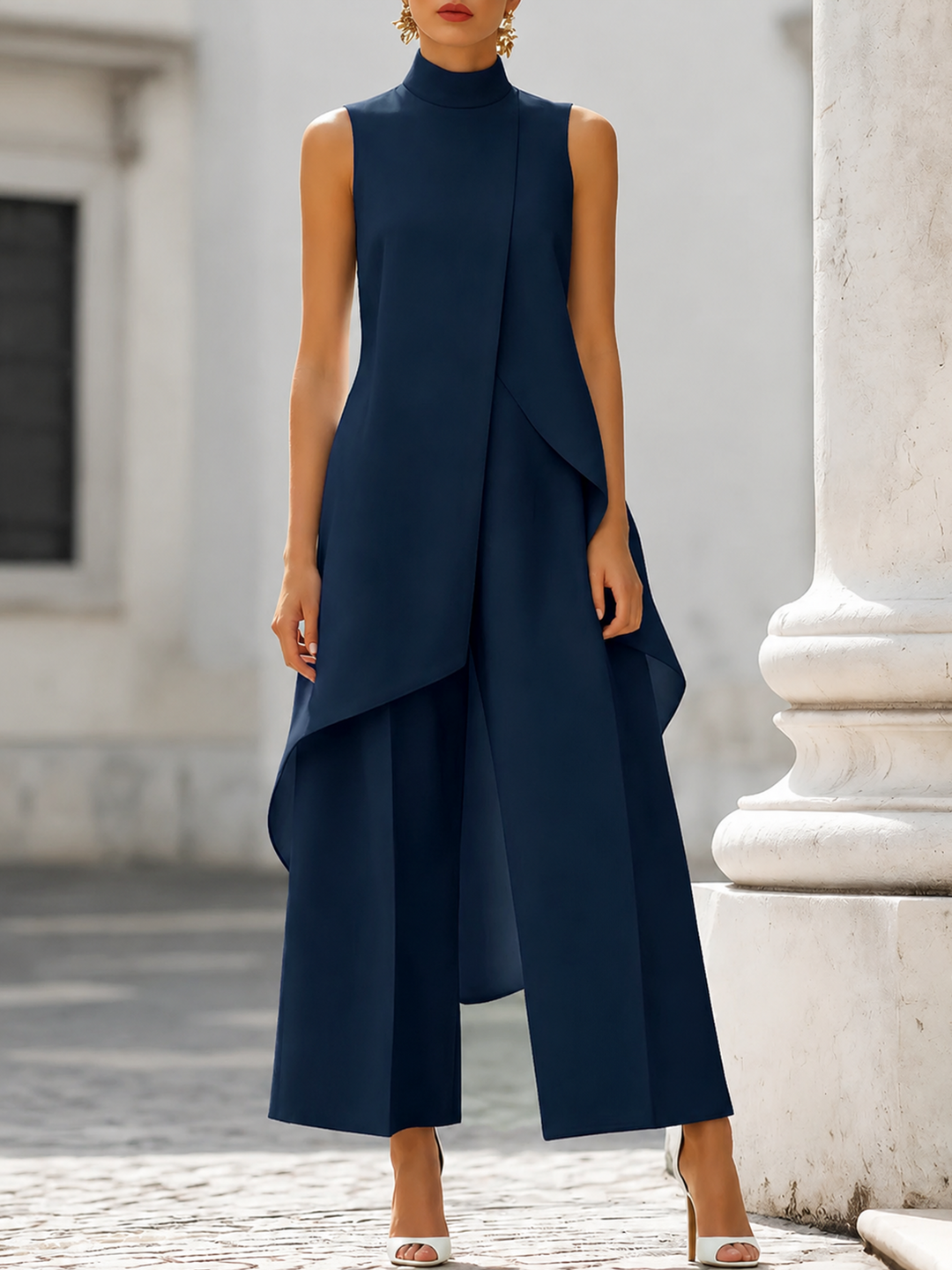 Catarina | Ceremony Ensemble with Flared Trousers