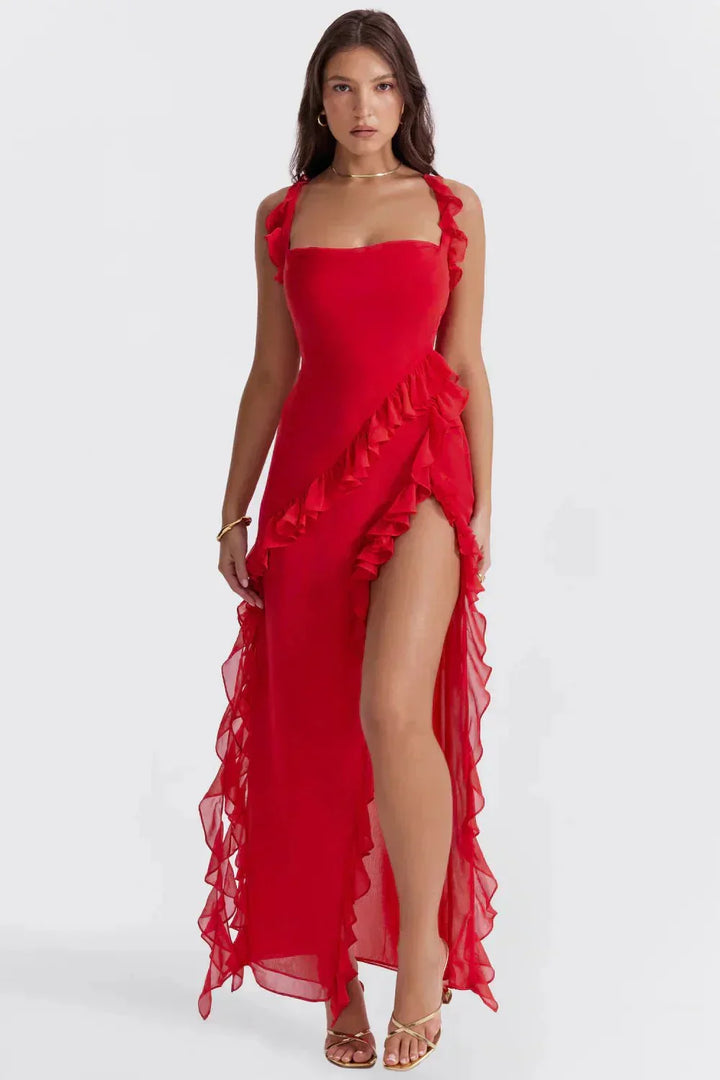 Lara™ | Stylish Long Dress with Slit