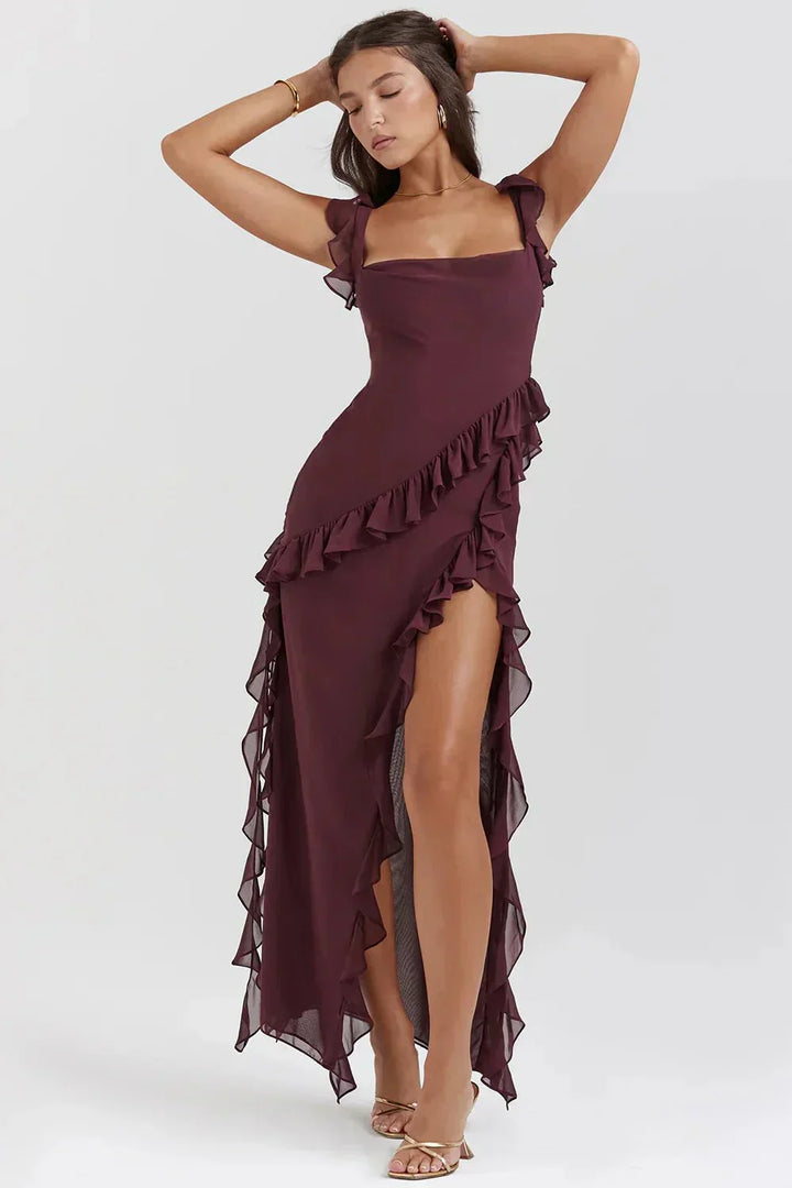 Lara™ | Stylish Long Dress with Slit