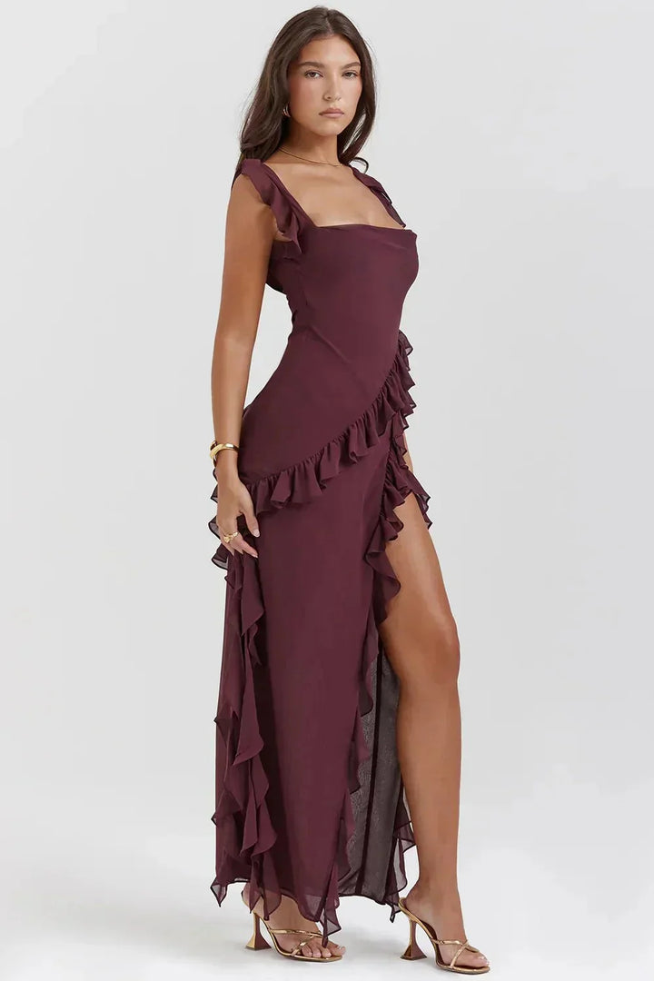 Lara™ | Stylish Long Dress with Slit