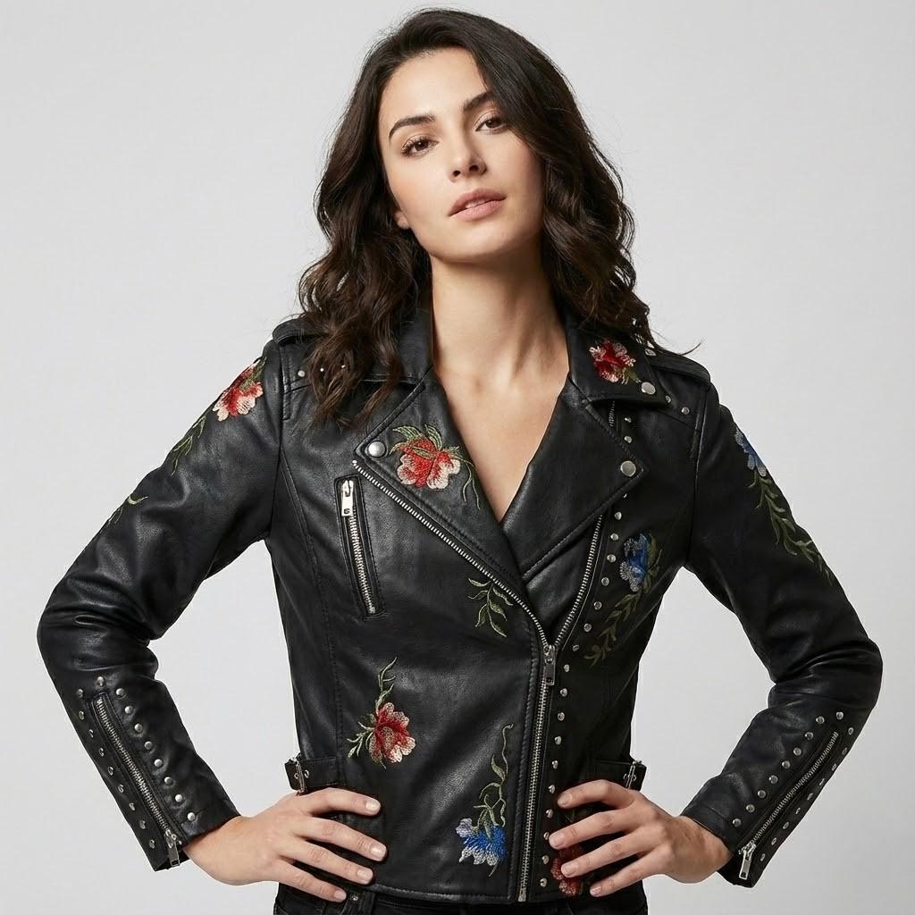 Embroidered Short Structured Jacket
