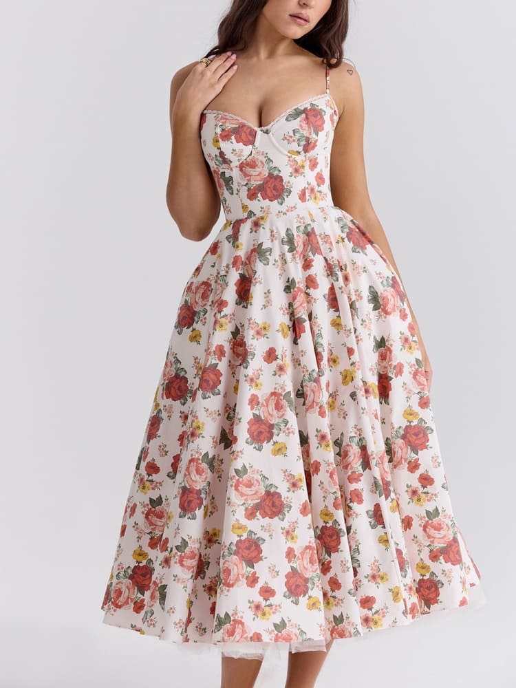 Arielle | Luxurious Midi Dress for Elegant Moments