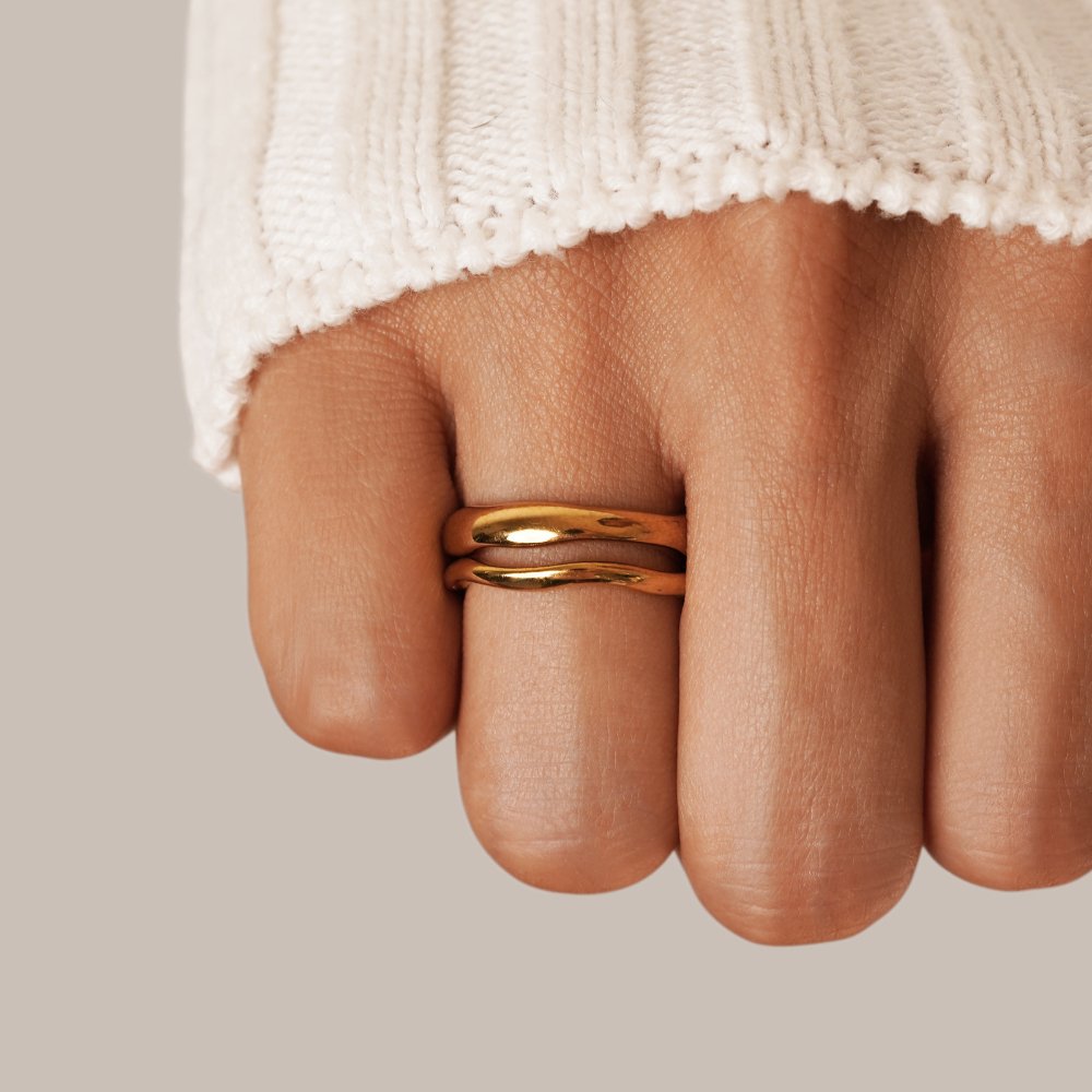 Katharina - Set of Wavy Rings