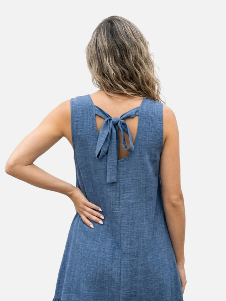 Pravoslava | Ruffled Hem Loose Mini Dress