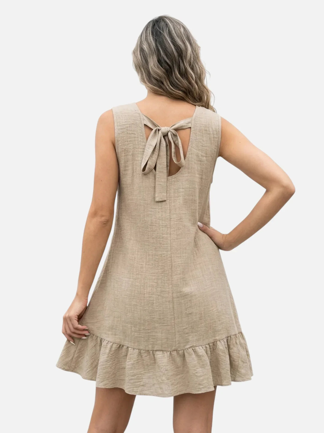 Pravoslava | Ruffled Hem Loose Mini Dress