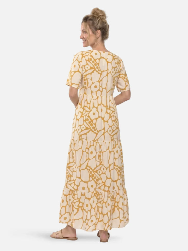 Henrieta | Layered Floral Maxi Dress