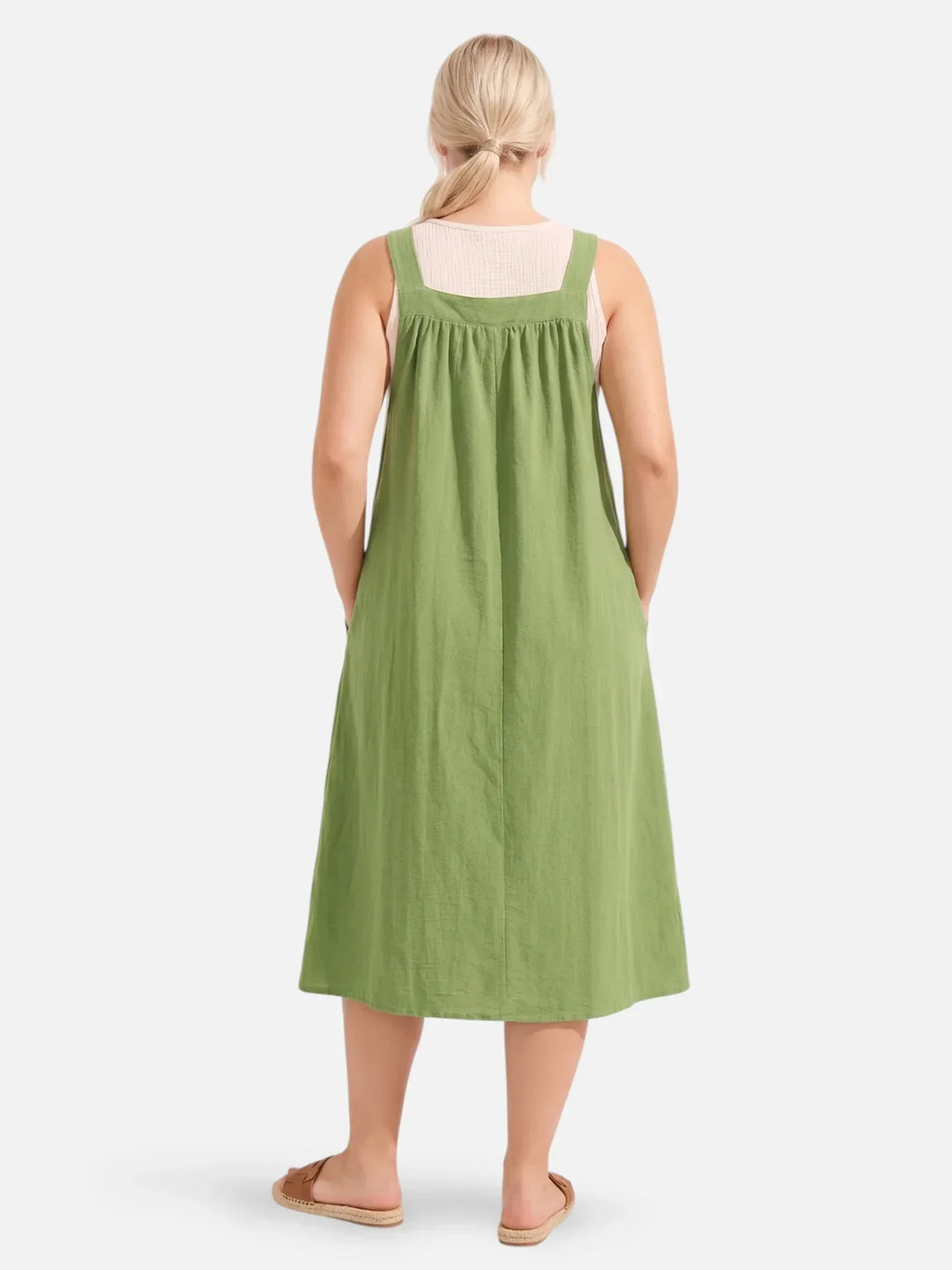 Ida | Strappy Midi Dress with Pockets