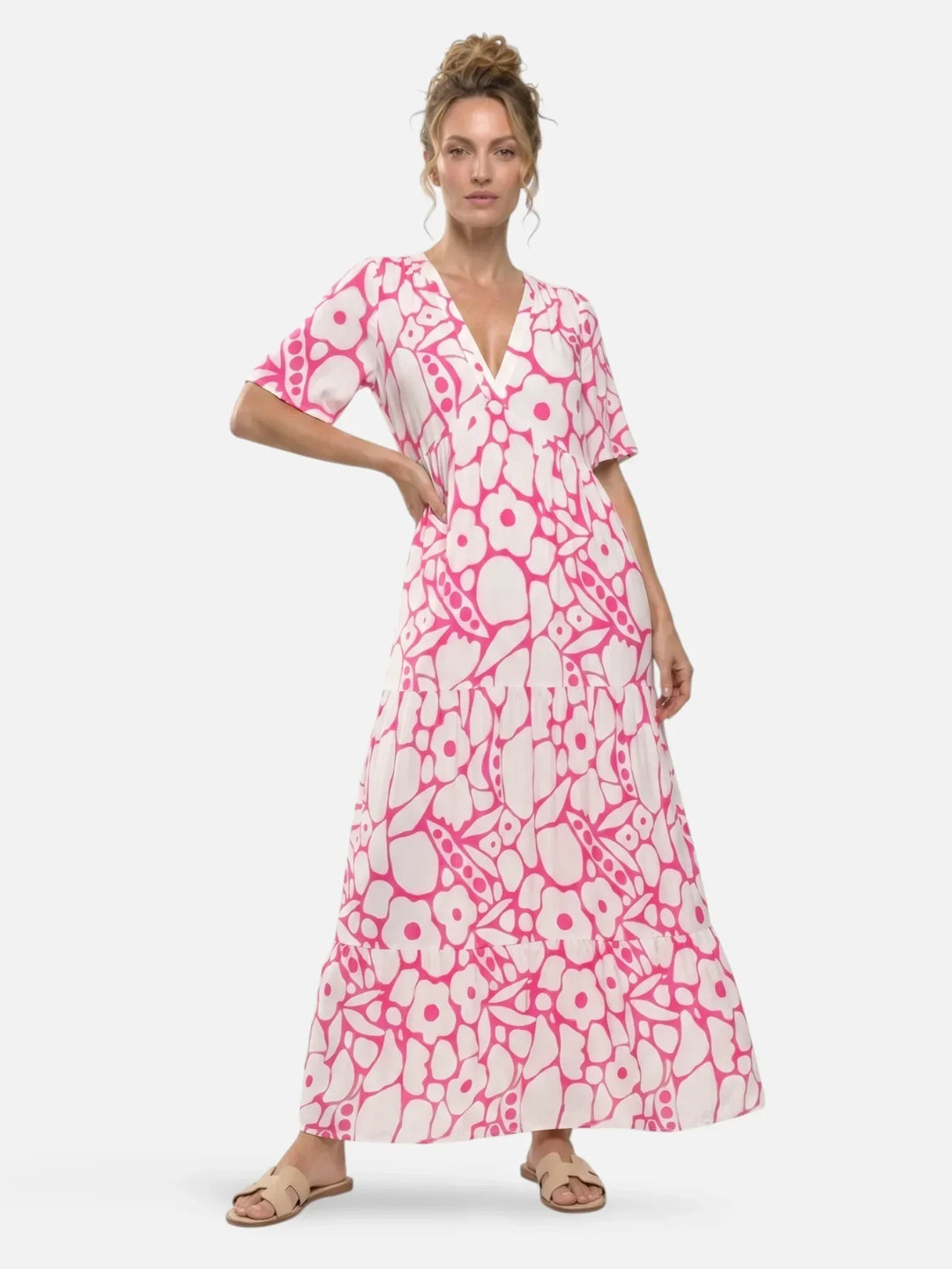 Henrieta | Layered Floral Maxi Dress