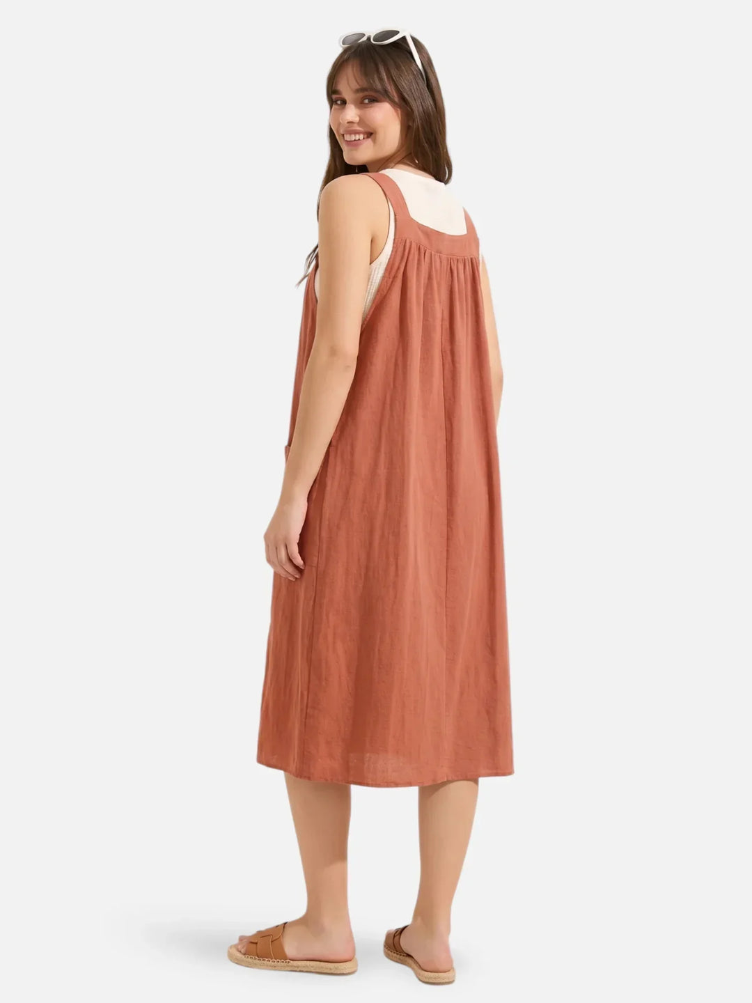 Ida | Strappy Midi Dress with Pockets
