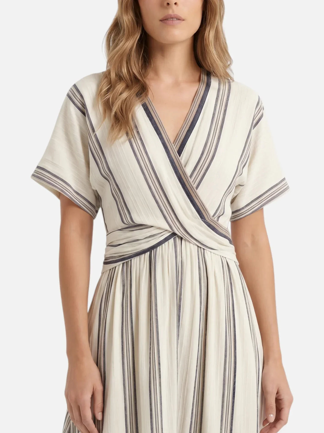 Imelda | V-Neck Striped Maxi Dress