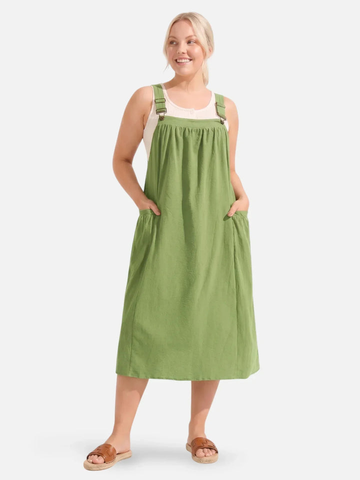 Ida | Strappy Midi Dress with Pockets