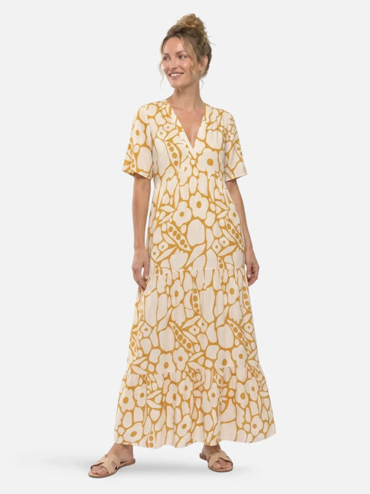Henrieta | Layered Floral Maxi Dress