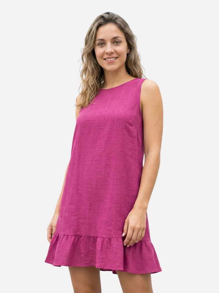 Pravoslava | Ruffled Hem Loose Mini Dress