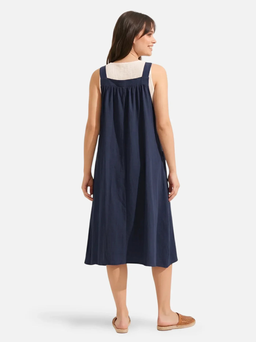 Ida | Strappy Midi Dress with Pockets
