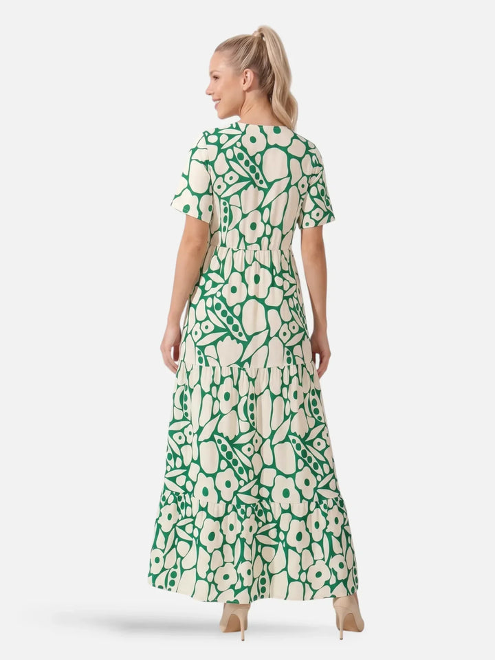 Henrieta | Layered Floral Maxi Dress
