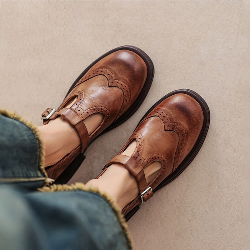 Timeless Mary Jane Strap Shoes