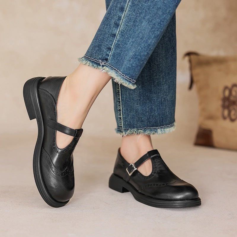 Timeless Mary Jane Strap Shoes