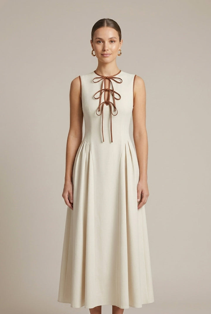 Ela | Front Bow Maxi Dress