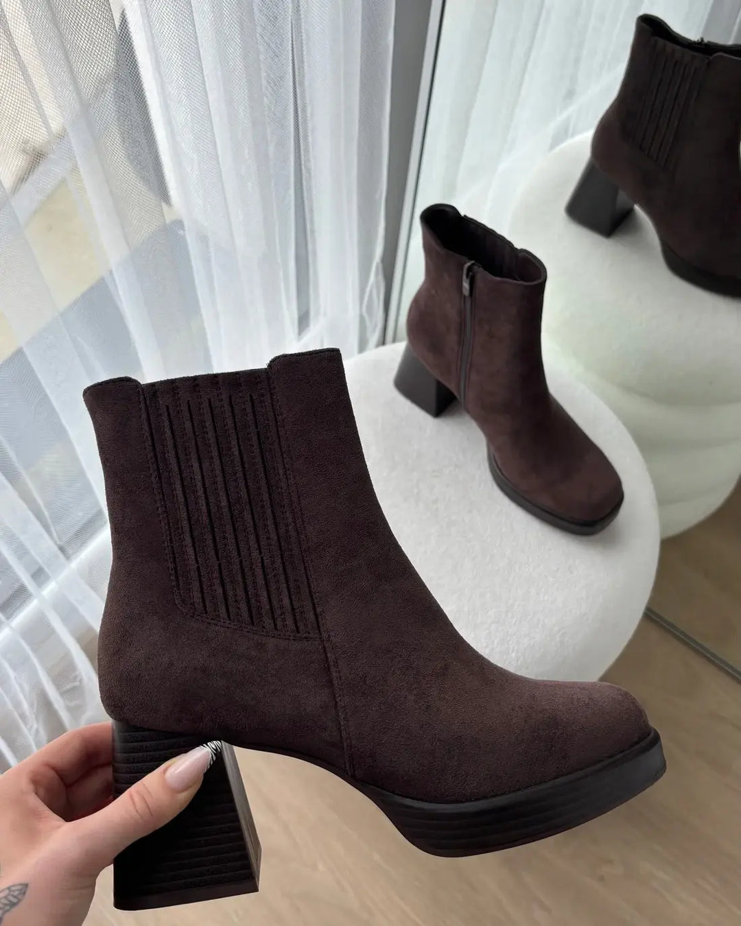 Non-Slip Sole Elastic Ankle Boots