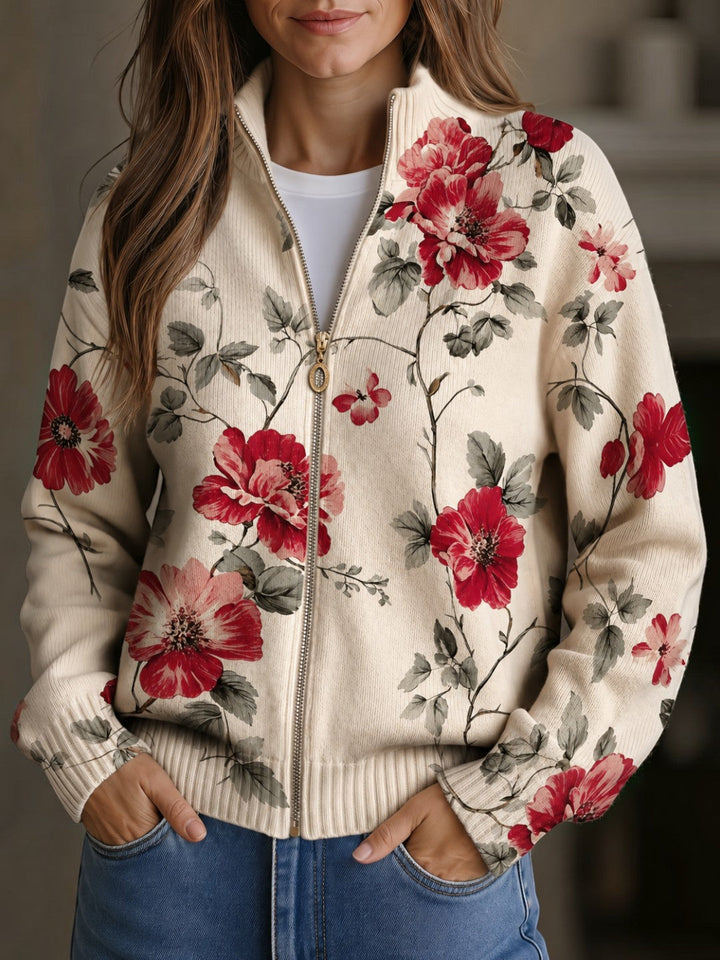 Monika | Cardigan with Vintage Pink Design