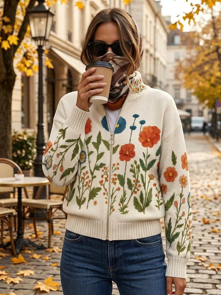 Andrea | Cardigan with Wildflower Print