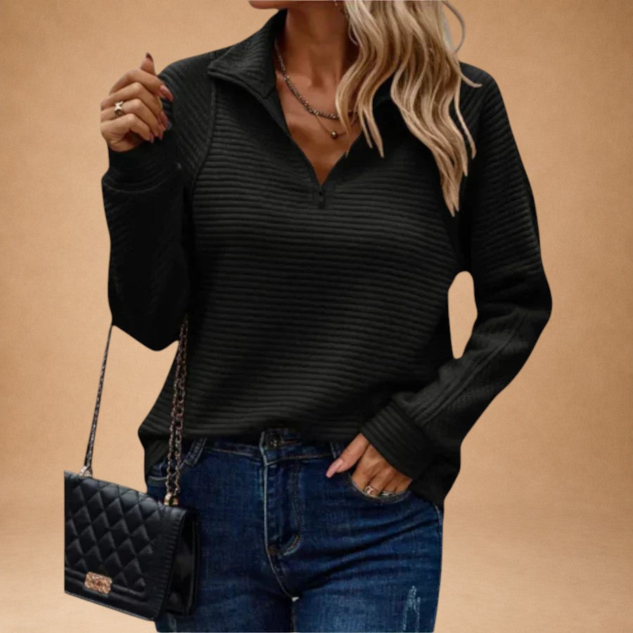 Vilja - Sweater with Half Zip