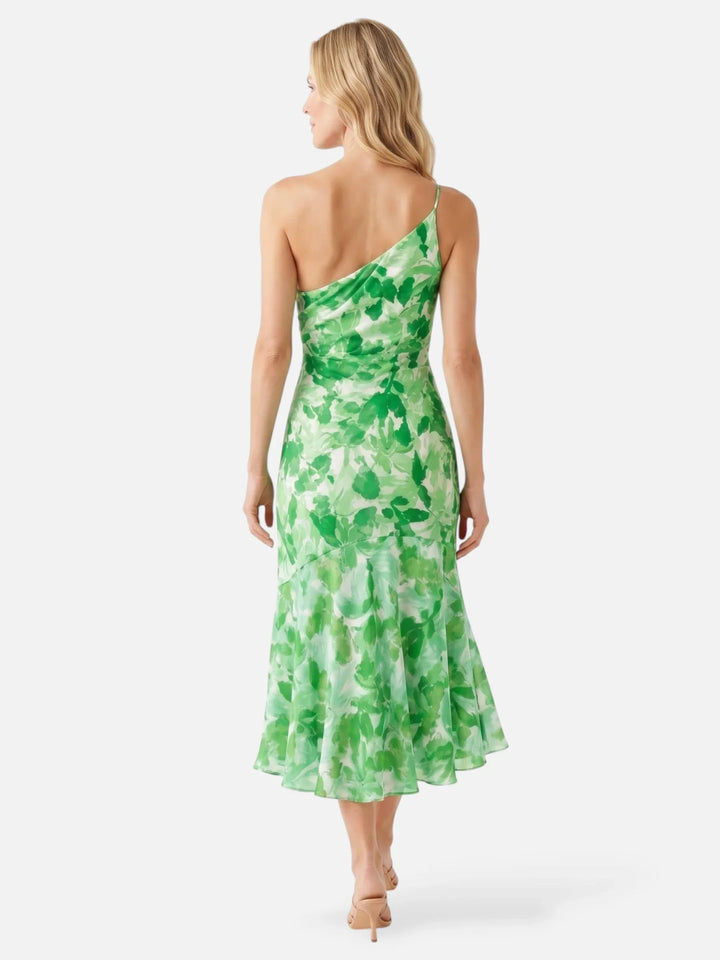 Fabiana | Floral Asymmetrical Midi Dress