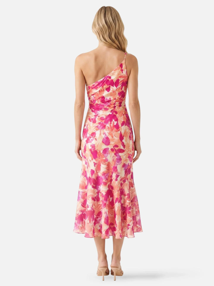 Fabiana | Floral Asymmetrical Midi Dress