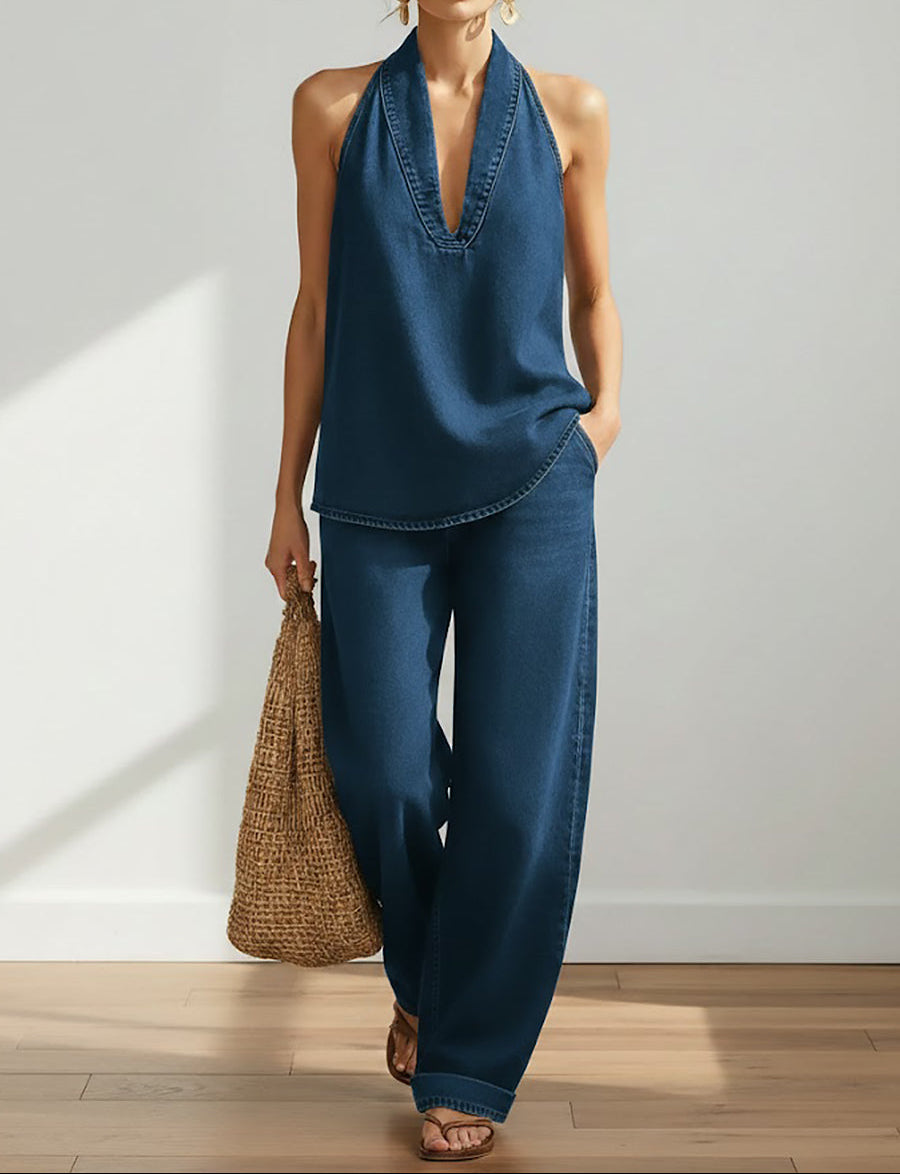 Rita - Denim Duo Set