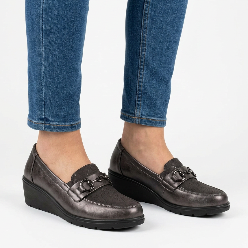 Metallic Accented Moccasins