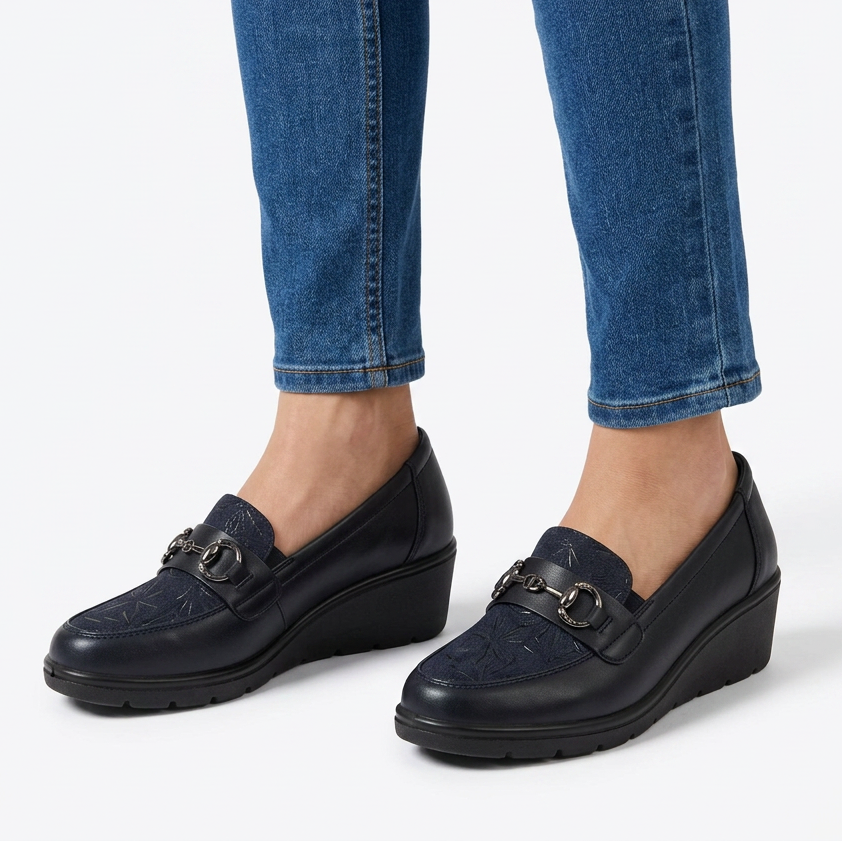 Metallic Accented Moccasins