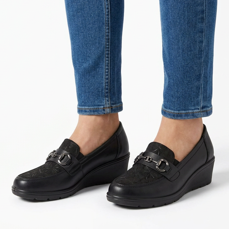 Metallic Accented Moccasins