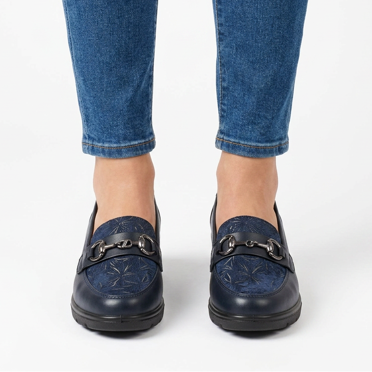 Metallic Accented Moccasins