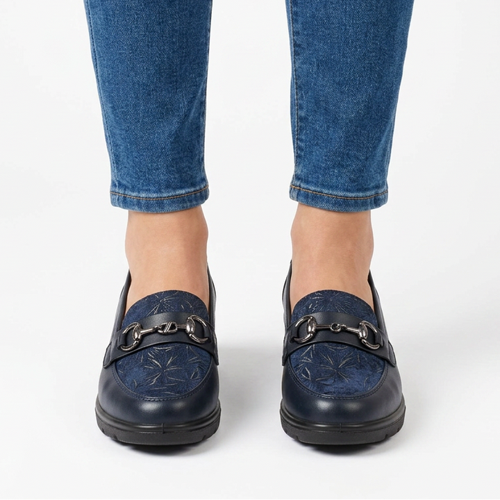 Metallic Accented Moccasins