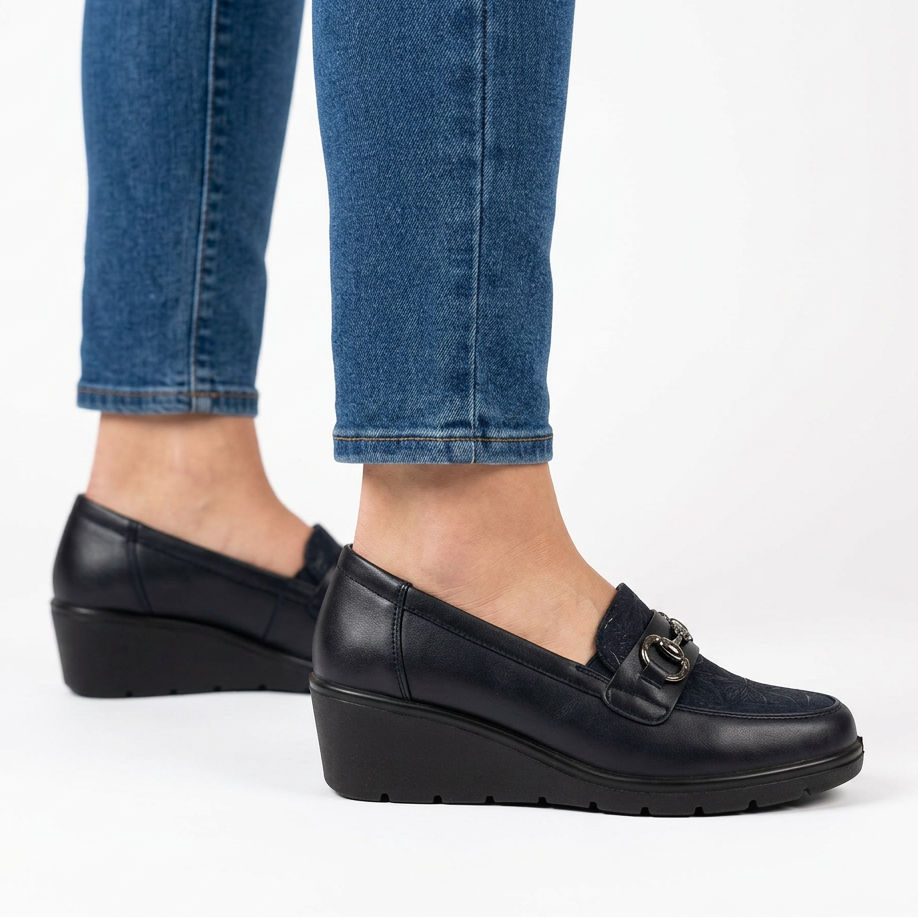 Metallic Accented Moccasins