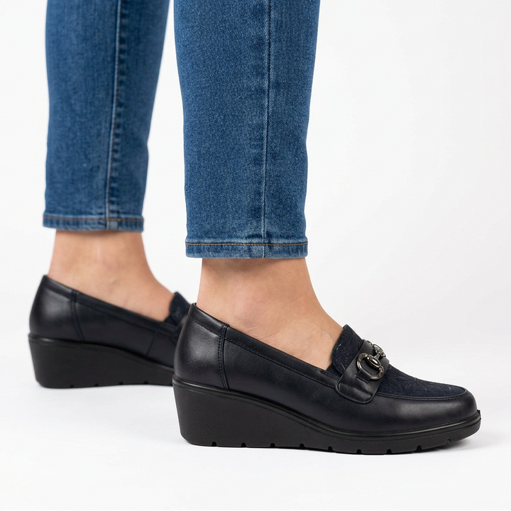 Metallic Accented Moccasins